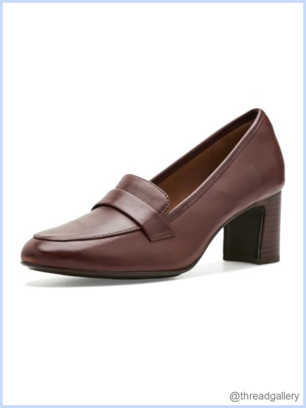 Söfft Amsterdam Leather Dress Loafers Pull-On Mid Heel Cushioned Casual